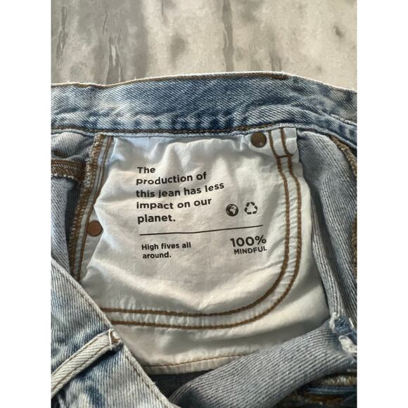 PacSun Flutter Denim Shorts High Rise Woman Size 28 Cut offs Festival Hot Pants - Picture 5 of 13